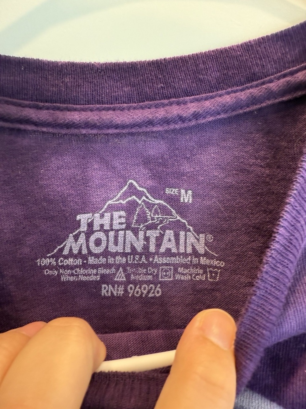 The Mountain Birth of a Star Fairy T Shirt M Purple Tie Dye Moon Fantasy Gothic - Picture 4 of 6